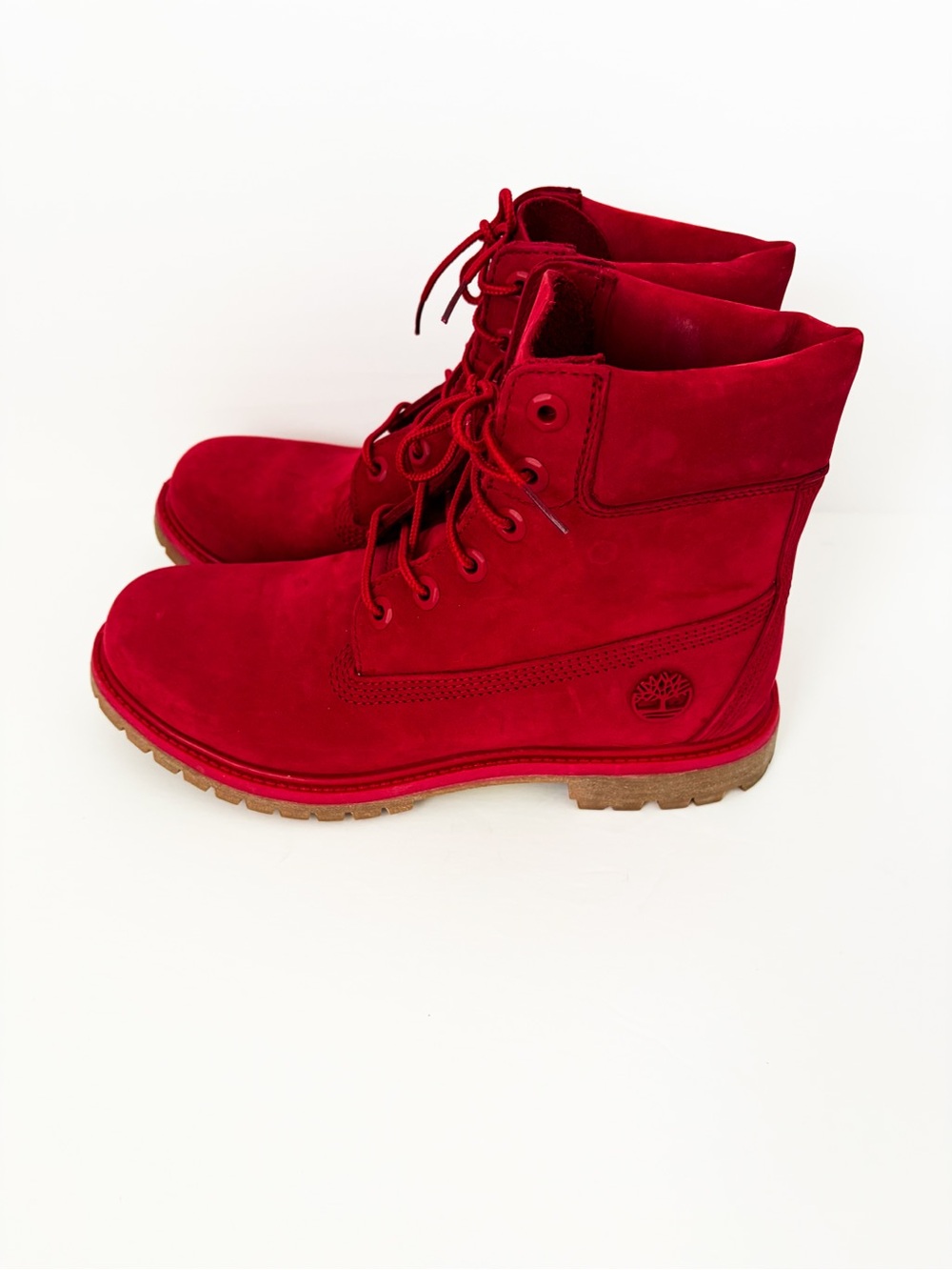 Timberland Men’s 6 Inch Premium Waterproof Boots in Striking Medium Red 9 - Picture 6 of 8
